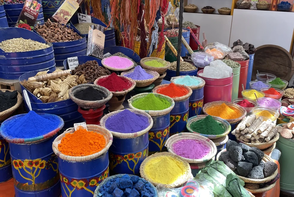 spices in a market