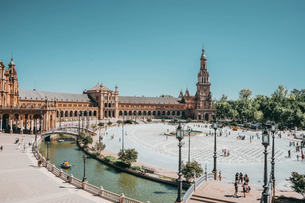 The central square of Seville. 