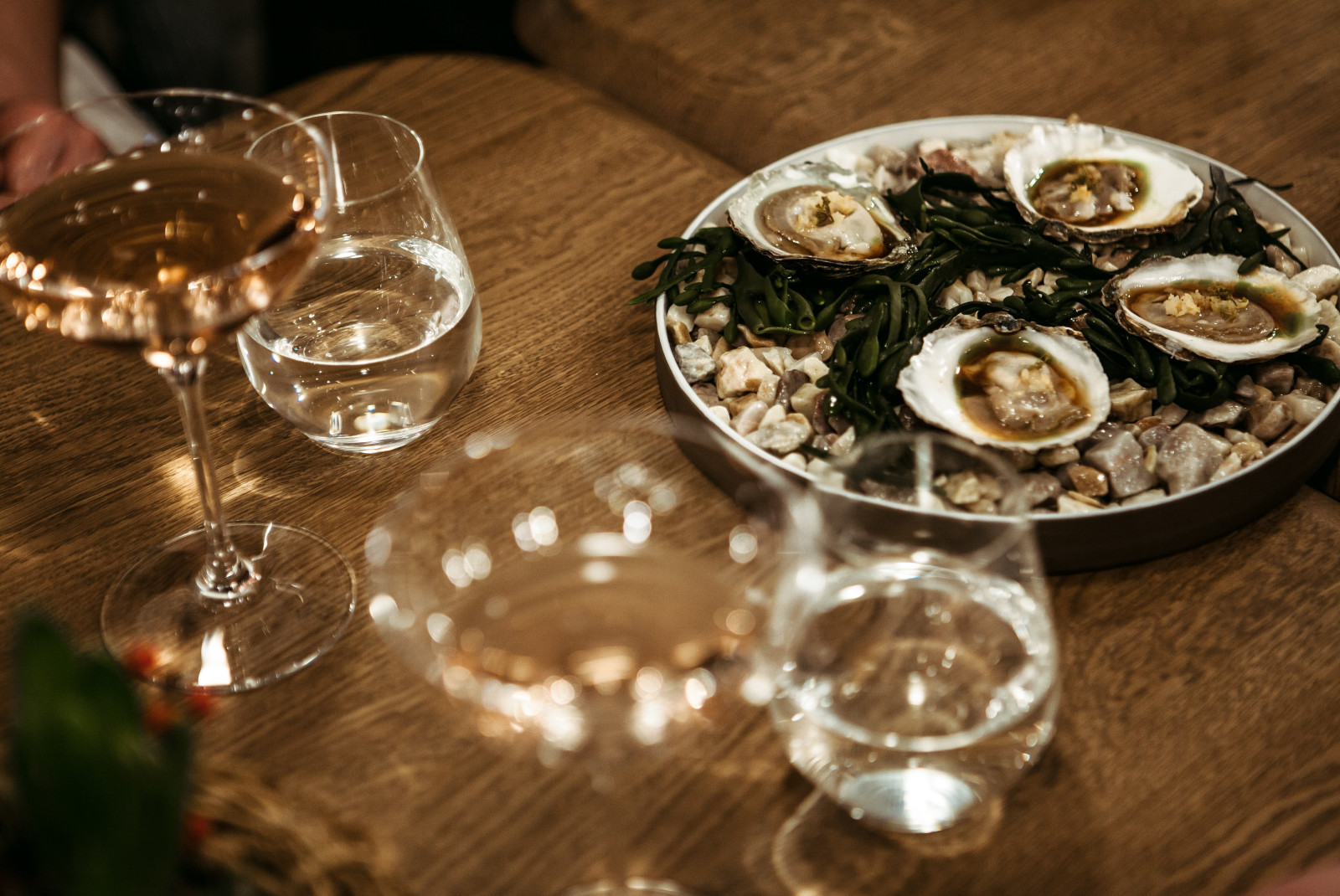 Oysters and cocktails in Boston, Massachusets