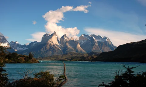 Mountains and lake in Patagonia