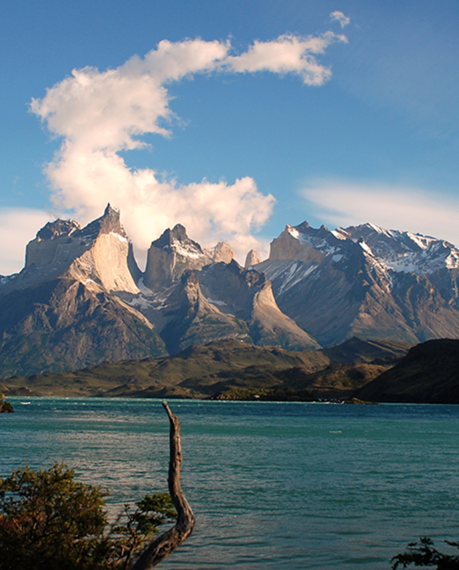 Mountains and lake in Patagonia