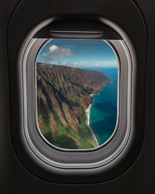 A window view of Kauai.