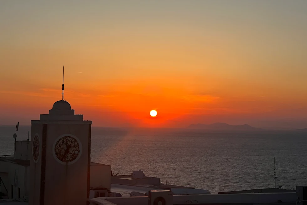 picture from building sunset view island