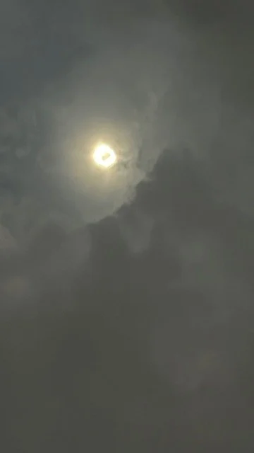 Photo of the solar eclipse