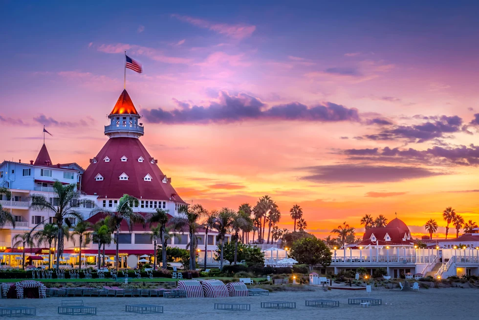 A huge tomb during the sunset