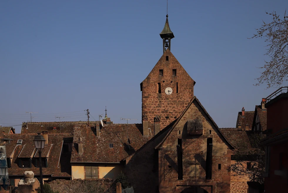 brick building during nighttime