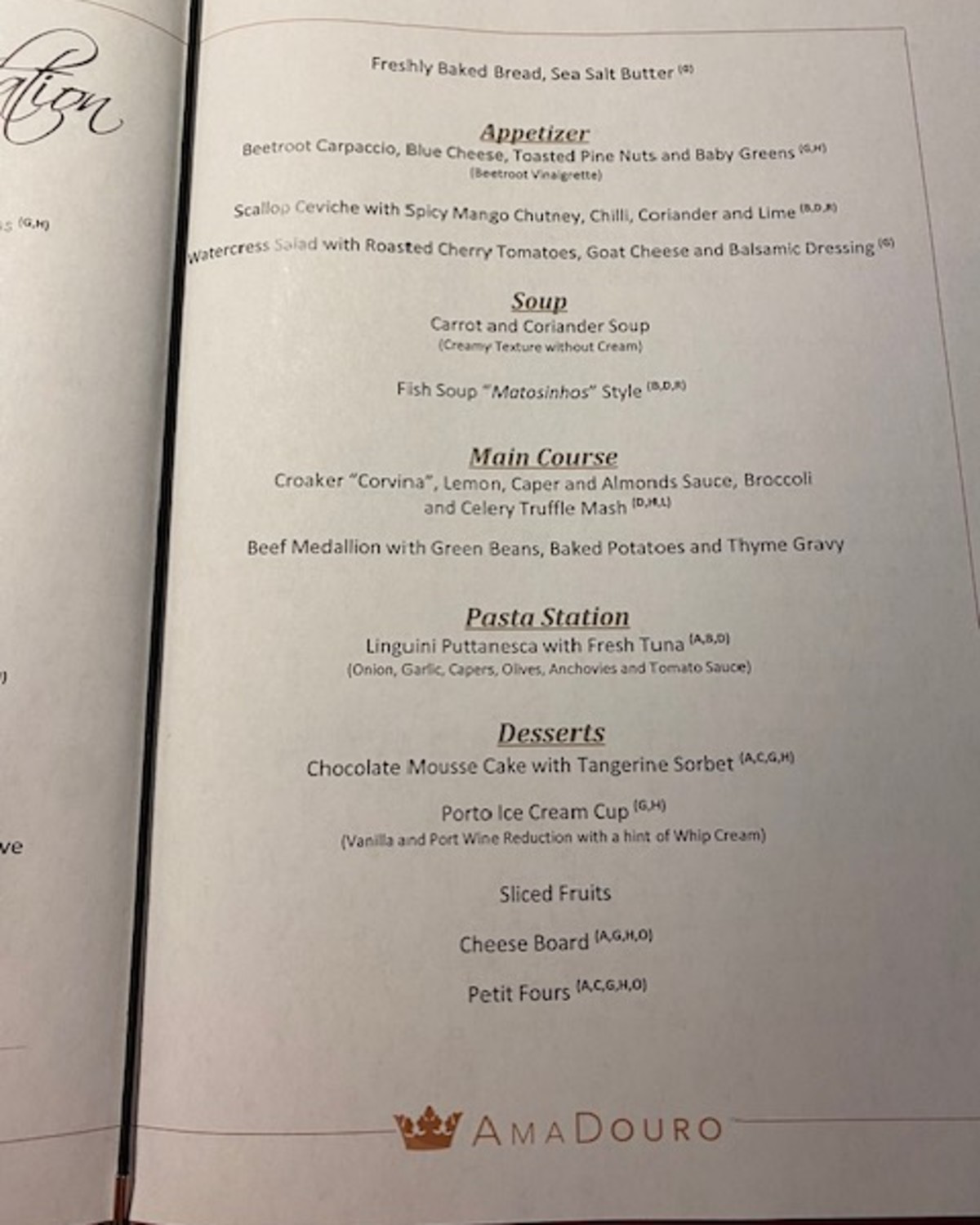Ama Menu AmaWaterways All-Inclusive Cruises