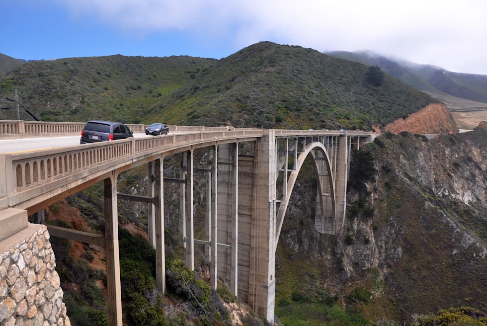 Bixby Creek Bridge on the Big Sur coast of California, USA