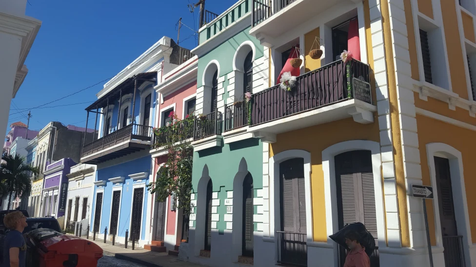 Colorful houses in Puerto Rico