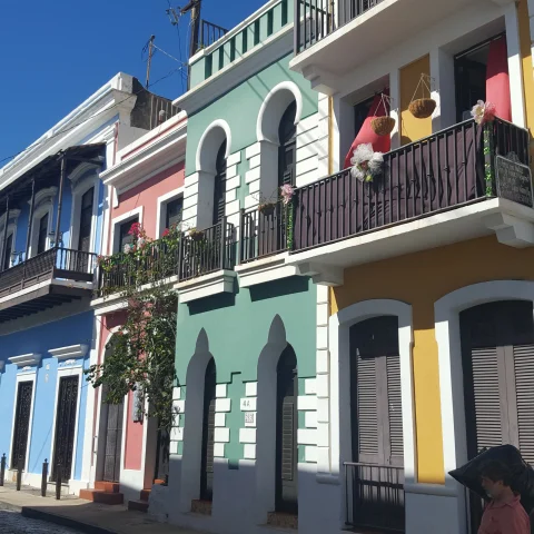 Colorful houses in Puerto Rico