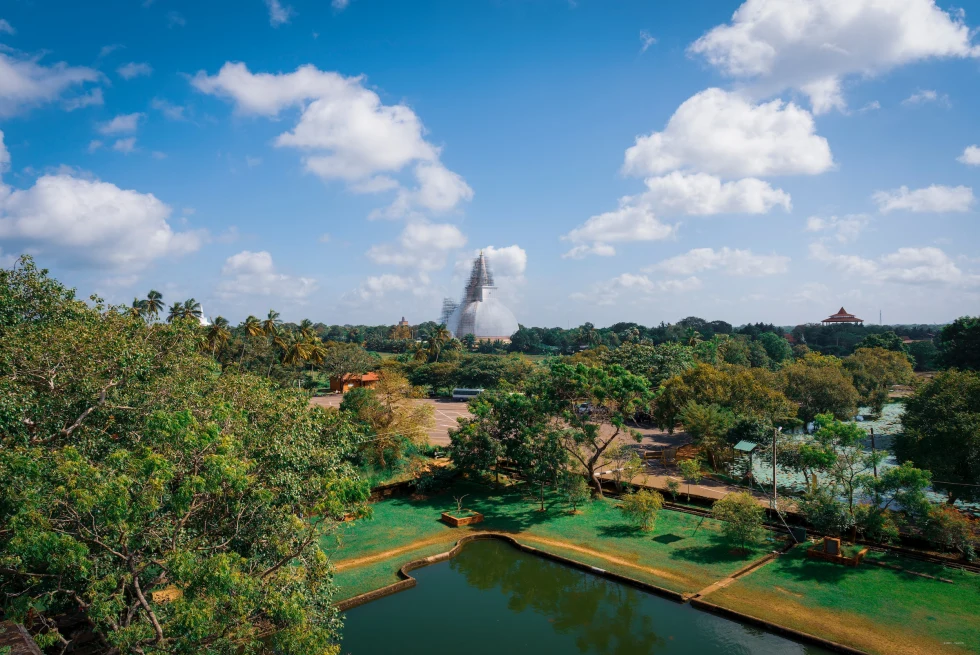 Anuradhapura is famous for being the ancient capital of Sri Lanka.