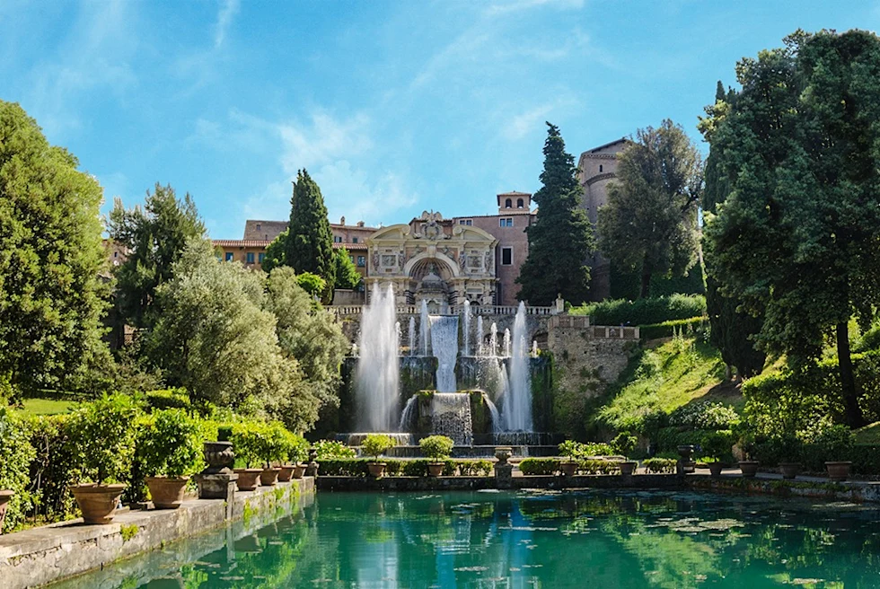 Villa d'Este is a 16th-century villa in Tivoli, near Rome.