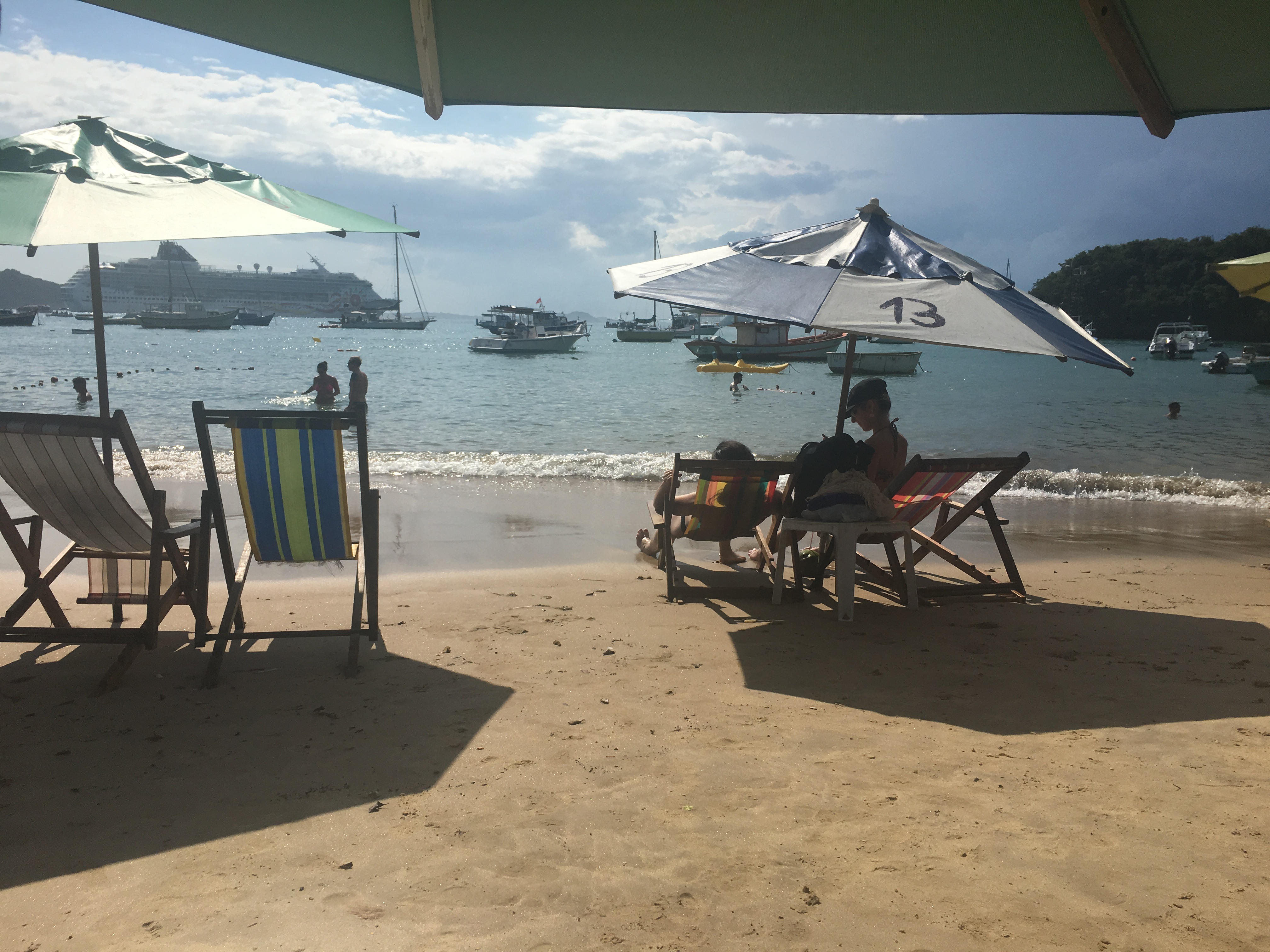 People on brazil beach