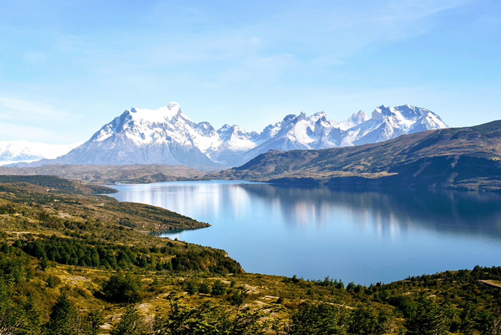 Mountains and lake in Torres del Paine