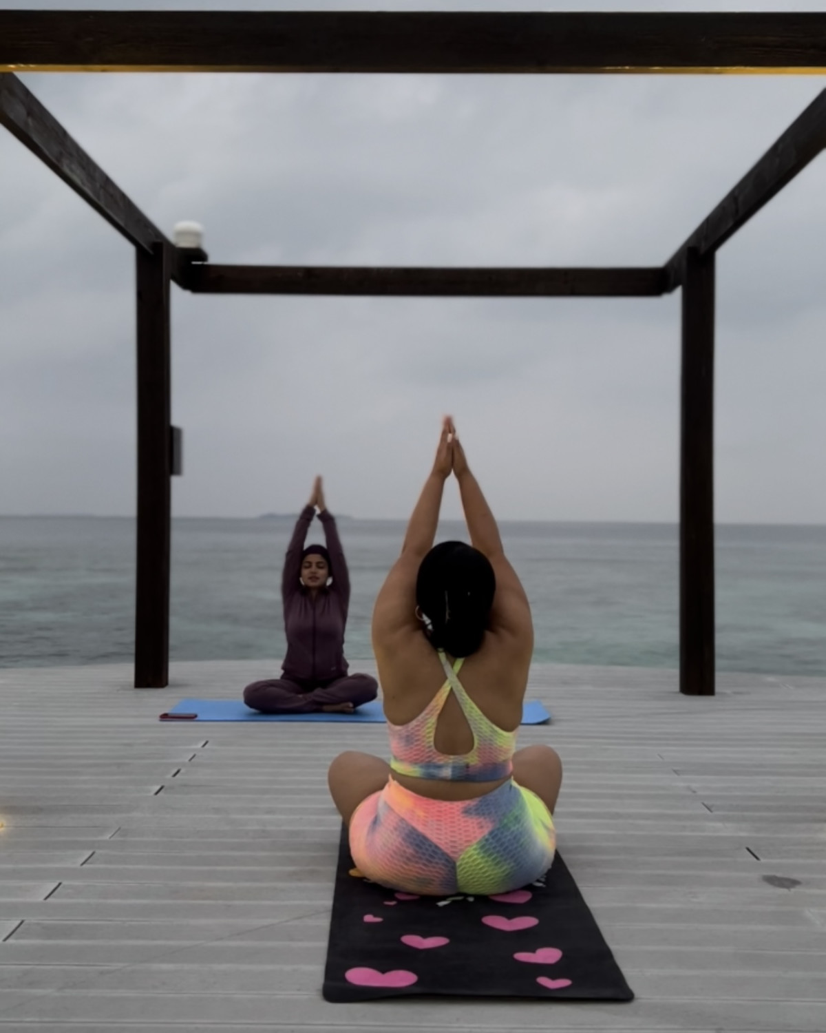 Yoga on the beach