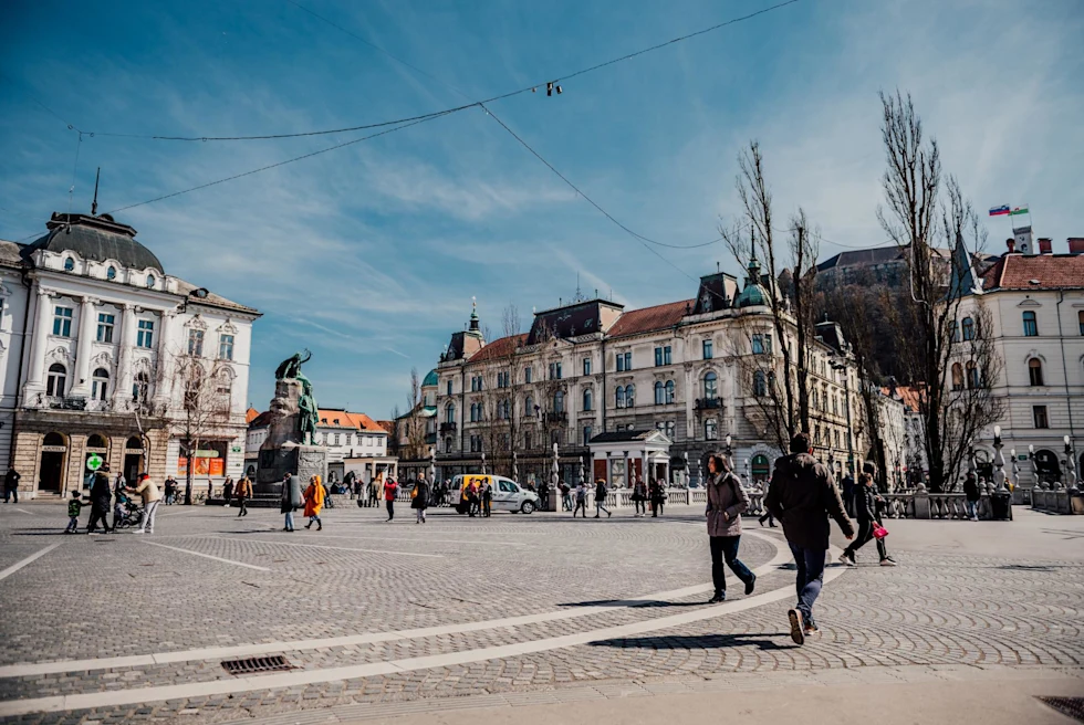 People walking on the street.