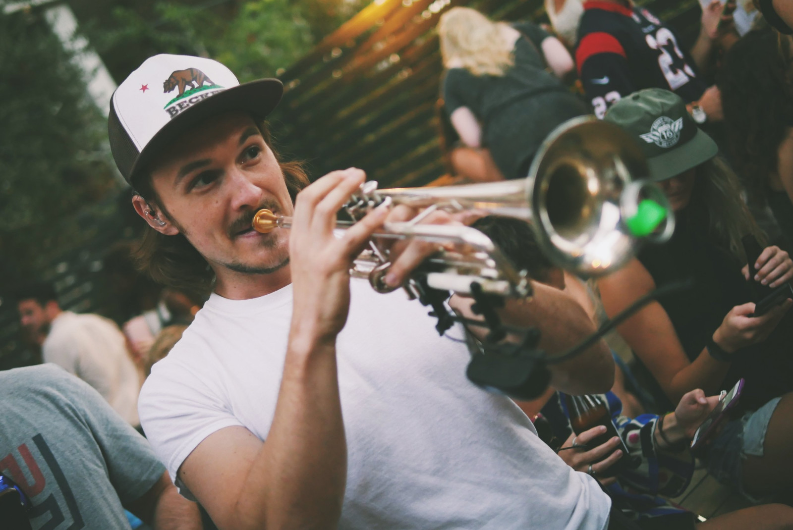 Musician on Rainey Street in Austin. 