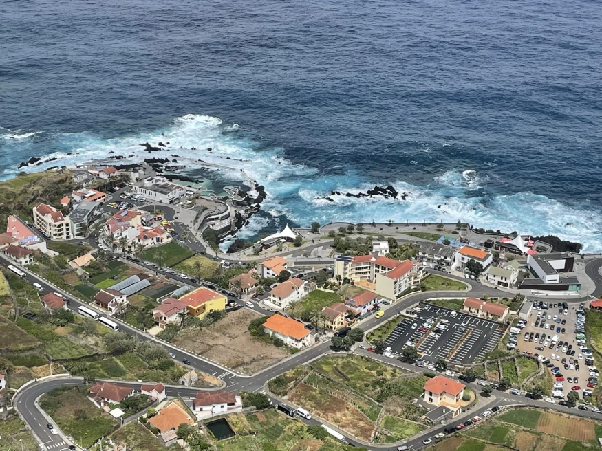 Aerial view of Madeira. 