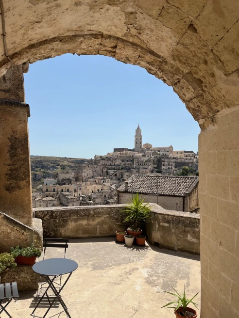 Baccanti is the cave restaurant in Matera.