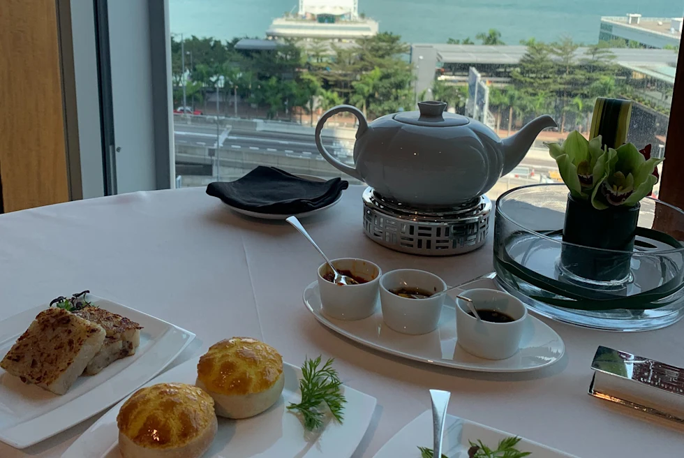 Lung King Heen is a restaurant under Four Seasons Hotel with a beautiful view of the sea.