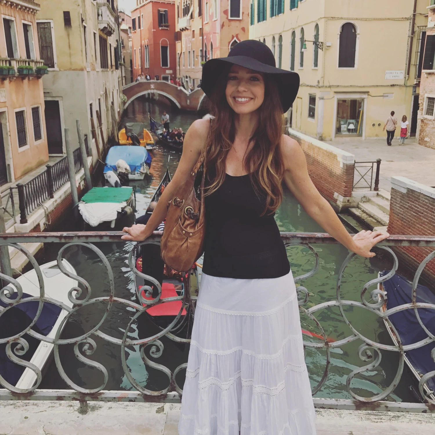 All smiles at the Venice Grand Canal