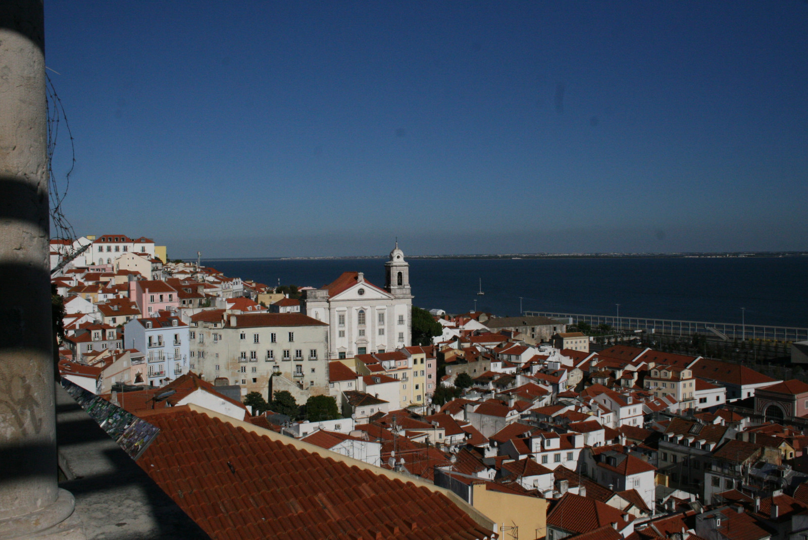 The city of Lisbon, Portugal from above. 