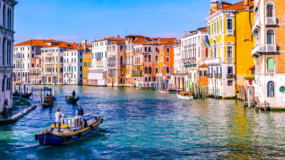 A cityscape of Venice