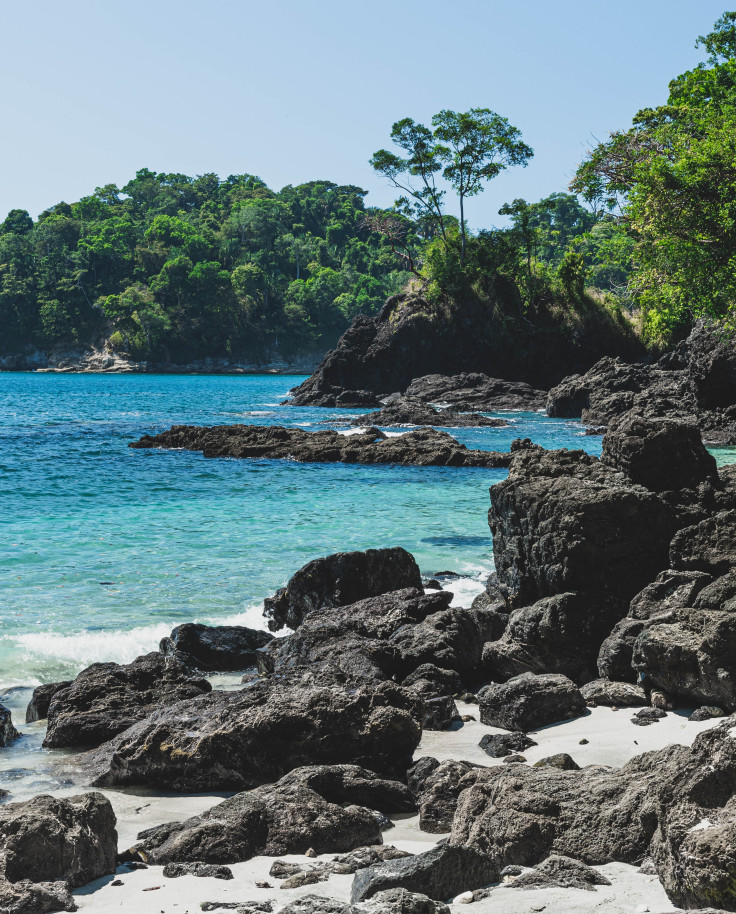 Rocky beach next to ocean during daytime