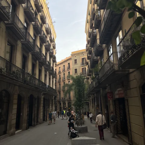 A street in Barcelona. 