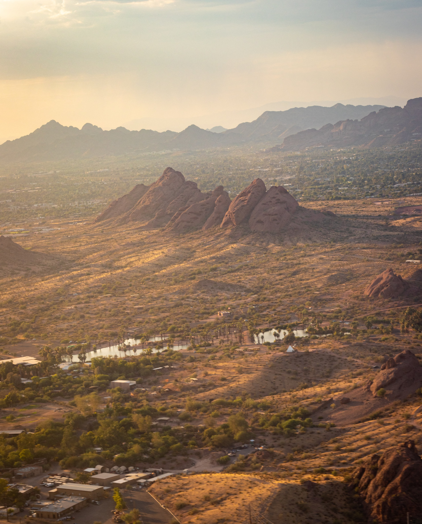 Dessert with mountains in Scottsdale, Arizona. 