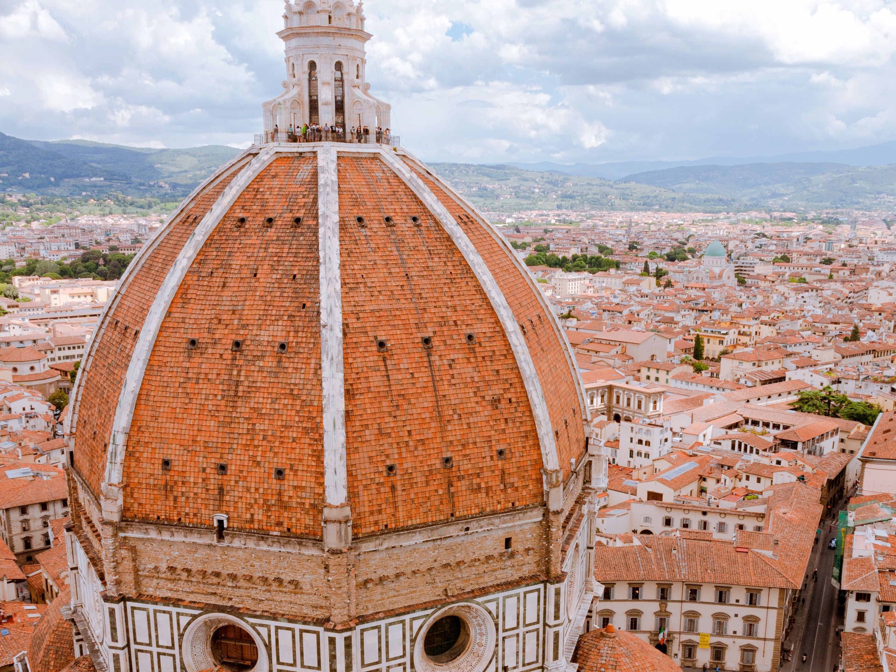 florence city buildings top view