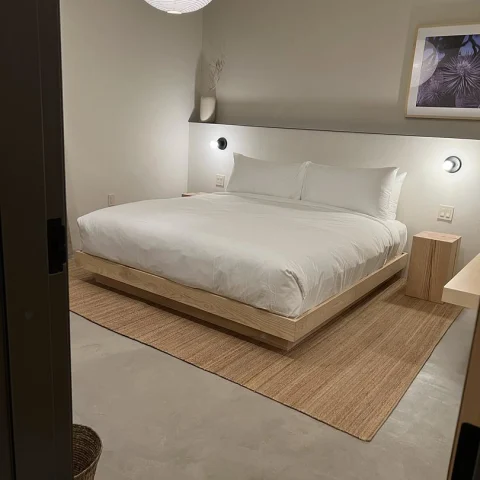 bedroom with comfortable bed