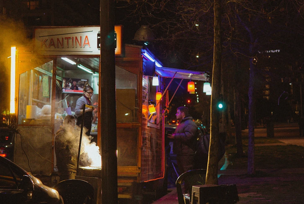 A food truck in Greece.