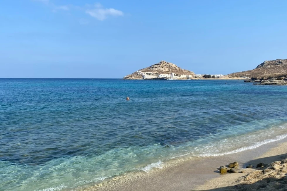 The beach is a must when you're in Mykonos because you can't resist its beauty.