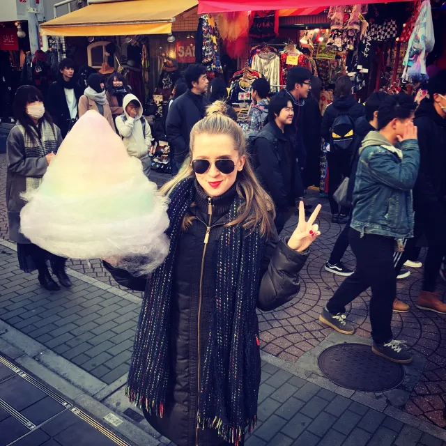 kimberly with cotton candy