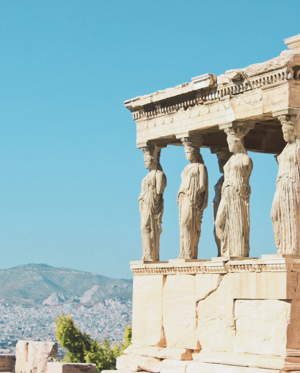 Views from the Acropolis in Athens. 