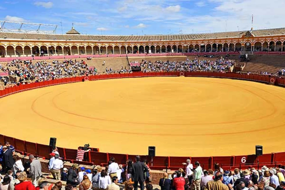 Spanish bull fight ring.
