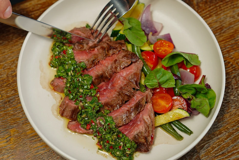 Meat Served in a Restaurant