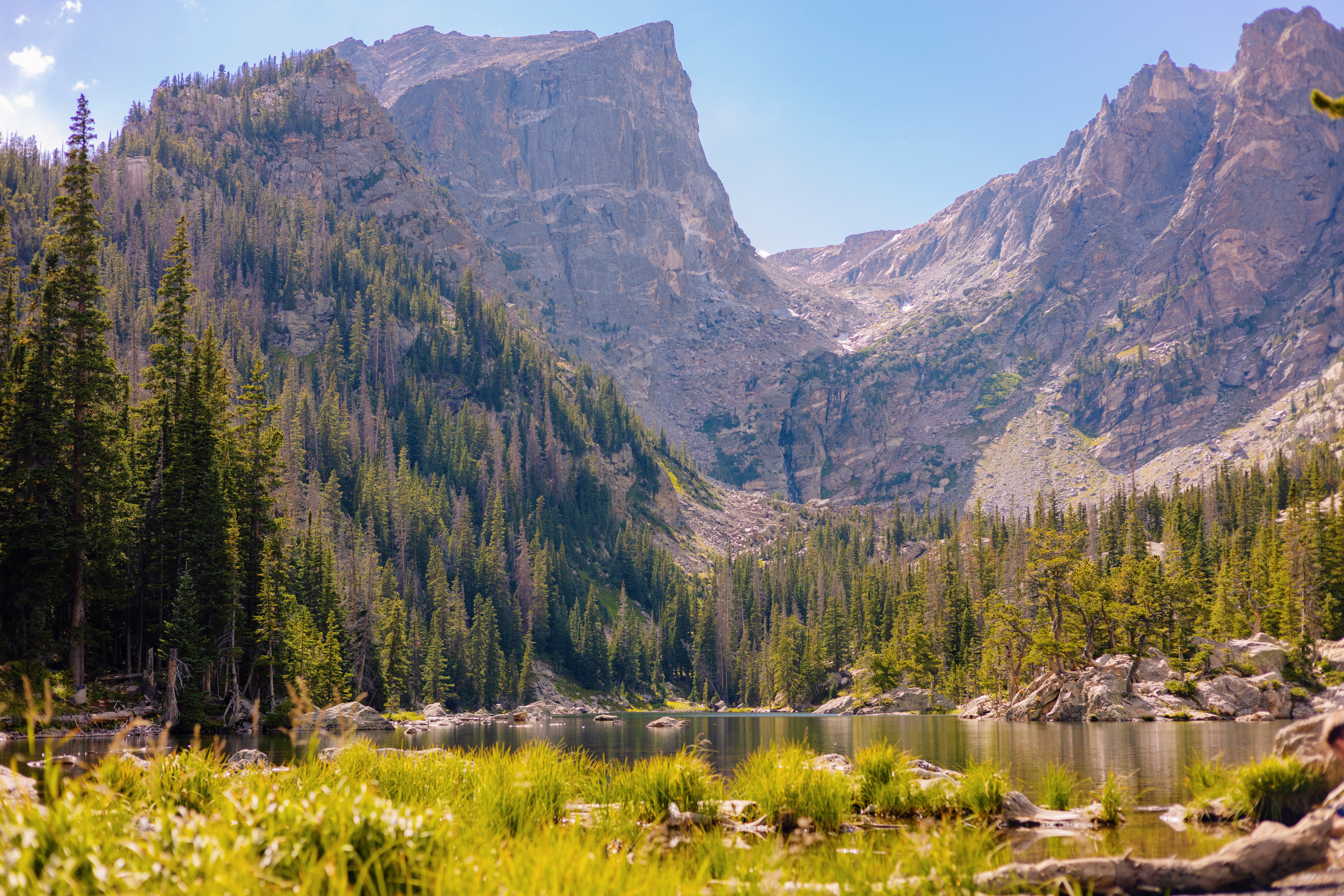 Dream Lake is a high alpine lake located in Rocky Mountain National Park.