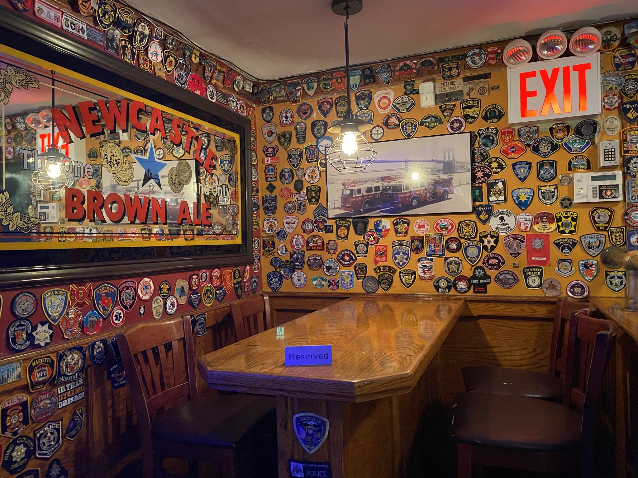 Restaurant with medals in NYC.