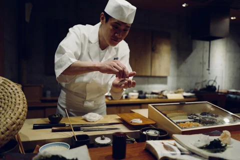 sushi chef in Japan