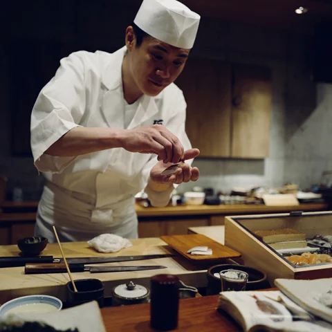 sushi chef in Japan