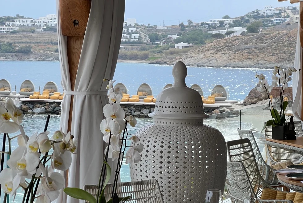 Buddha-Bar is at the seaside location of Santa Marina Resort & Villas, a Luxury Collection Resort.