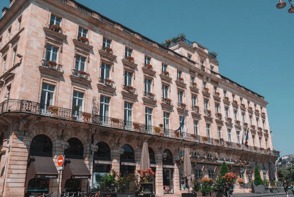 french hotel facade