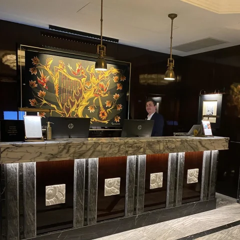 Elegant hotel reception