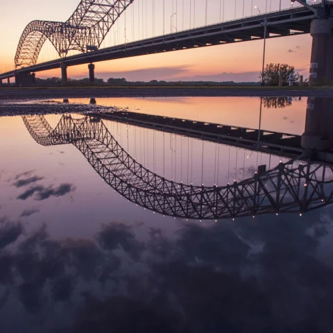 Bridge over the water