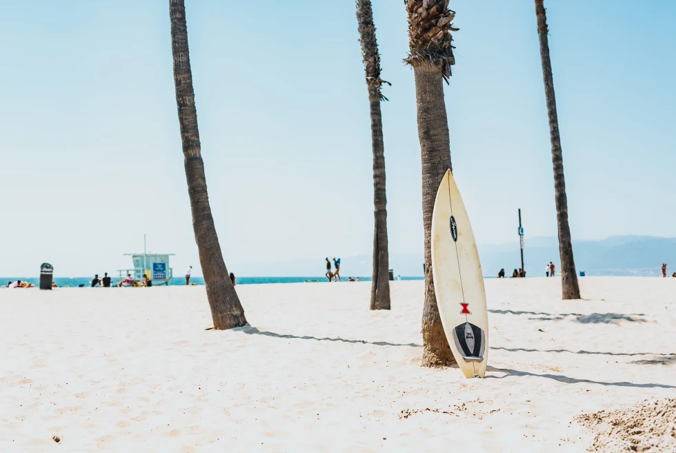 People relaxing on the beach.