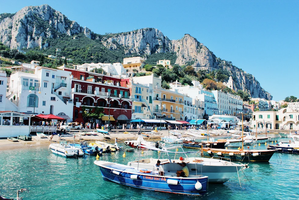 Boating in Capri in day time