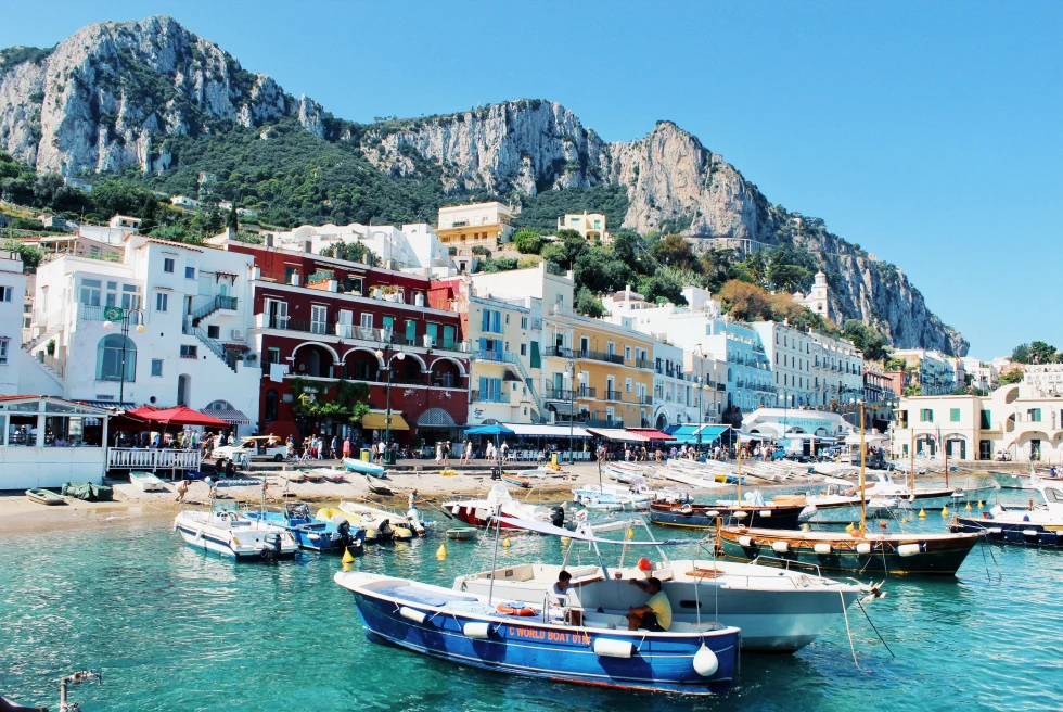 Boating in Capri in day time