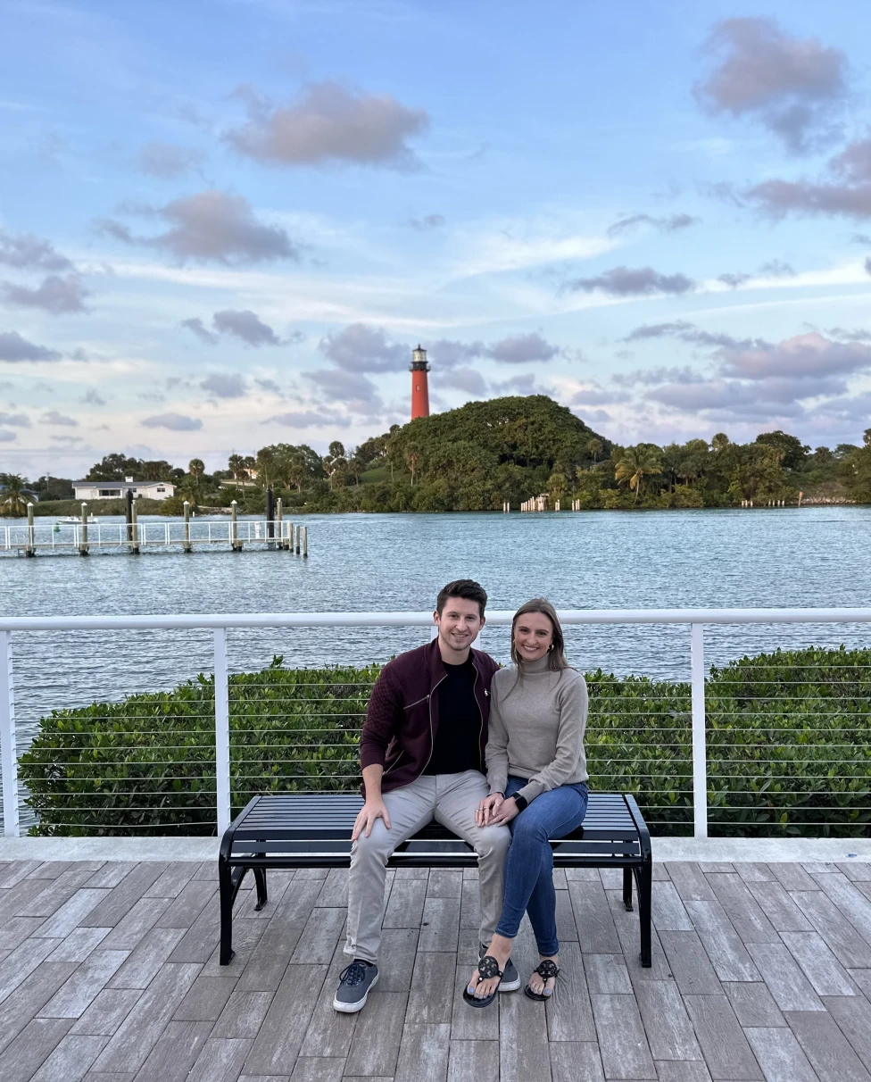 guide picture with her bf Jupiter lighthouse
